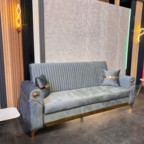 Medussa grey gold - gold, sofa