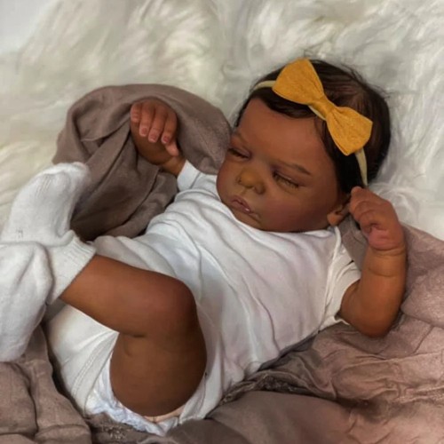 African american newborn doll - newborn,