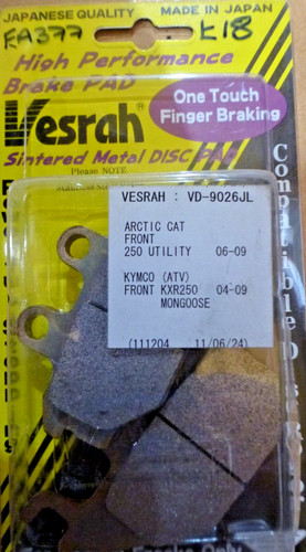 Vesrah sintered pads - vesrah,