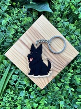 Black Scottie Dog Scottish Terrier Dog Keyring Gift Present Christmas Birthday