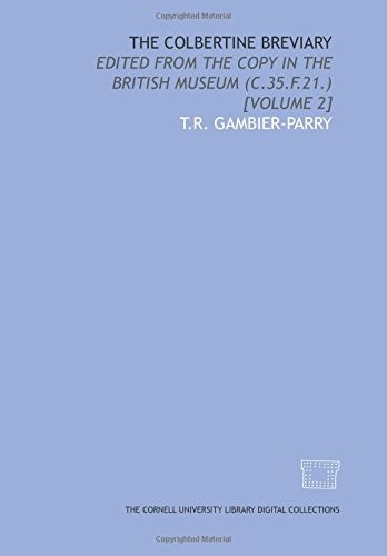 The colbertine breviary edited - colbertine,
