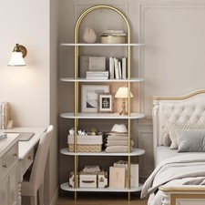 5 Tier Wooden Shelving Arched