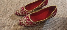 Bridal Maroon Shoes Size 4.5
