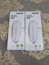 2x VTech CD1100 Trimstyle Corded Home Phone.No AC Power Required,Landline Phone 