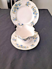 Crown Staffordshire - "Bluebell" Fine Bone China England Trio