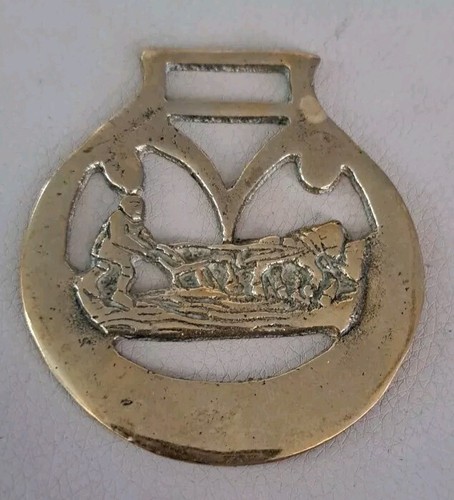 Vintage brass horse - brass,