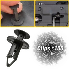 100x LONGER Black Trim Panel Clips Fit 8mm Hole For VW Transporter T5 T5.1 T4 T6