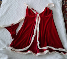 SEXY  MRS SANTA BABYDOLL/ DRESS WITH PANTS  SIZE  40D SORBET MAKE