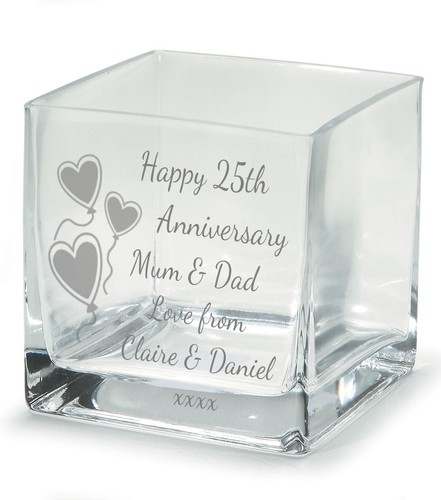 Engraved 25th silver wedding - engraved,