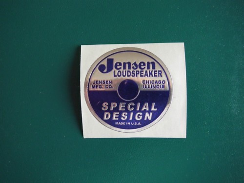 Jensen speaker sticker - p&s, 2"