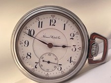 Illinois Watch Company Pocket Watch Lever Set  Not Working  #135