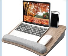 HUANUO Laptop Trays -Portable Lap Desk with Pillow Cushion, Fits up to 15.6 inch