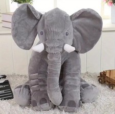 Elephant Toy Plush Pillow Cushion Animal Pet Stuffed Kids Soft 30cm Fun Birthday