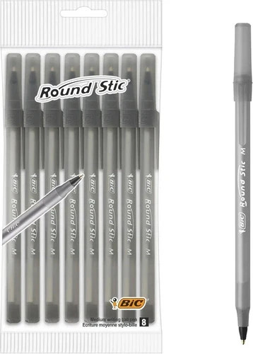 Bic round stic black ink - stic,