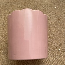 Ceramic Pink Plant Pot - 12.5cm x 13cm Used Once Slight Imperfection In Glaze 
