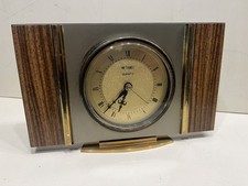 VINTAGE 1970s METAMEC - MANTEL Clock - British Made, RETRO - ORIGINAL, Antique