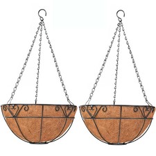 2x Metal Hanging Baskets