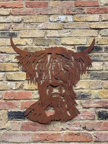 Rustic highland cow steel - rustic,