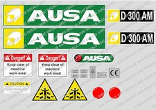 AUSA D300 AM DUMPER DECALS