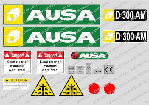 Ausa d300 dumper decals - ausa,