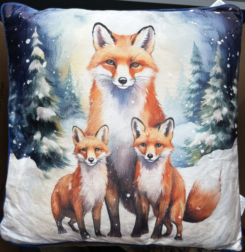 Large winter fox family - large,