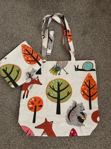 Handmade animal woodland print