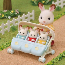 Triplets Stroller, - Dollhouse
