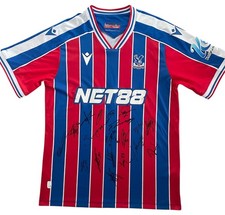 CRYSTAL PALACE FC MULTI SIGNED 2025/26 HOME SHIRT WITH PROOF