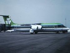2 x Original 35mm Colour Slides, Aer Lingus, British Aerospace BAe-146 Aircraft