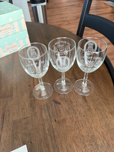 Navy wine glass uss wasp - wine,