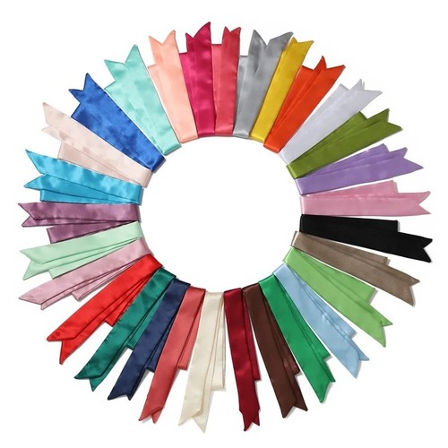 Skinny long silk - silk, scarf