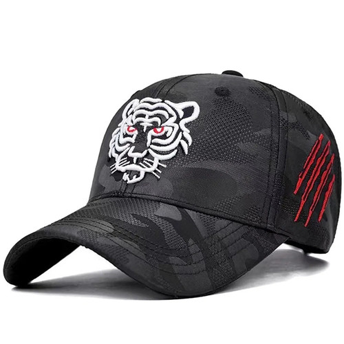 Tiger embroidered baseball - baseball, cap