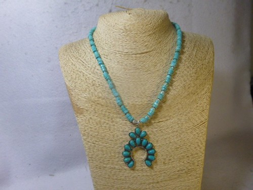 Turquoise and silver naja - turquoise,
