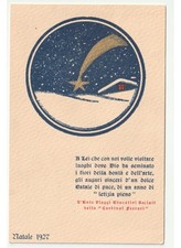 vintage Christmas postcard - Ente Viaggi educativi Sociali Cardinal Ferrari