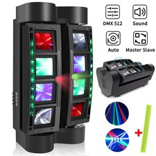 200W RGBW LED Spider Moving Head Beam Stage Laser Lighting DMX Disco DJ Lights