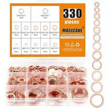 330 Pcs Copper Washers
