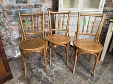 Vintage Bentwood Bistro Cafe Chairs Dining Chairs Set Of 3