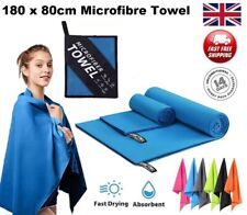 80x180 cm Microfibre Towel  Fast Drying Travel Sports Gym Beach Camping Swimming