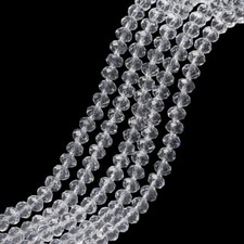 ❤ Faceted Rondelle Crystal ABACUS Glass Beads 3mm~8mm PICK COLOUR Jewellery ❤