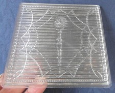 American, 5" x 5" Luxfer  prism glass tile.