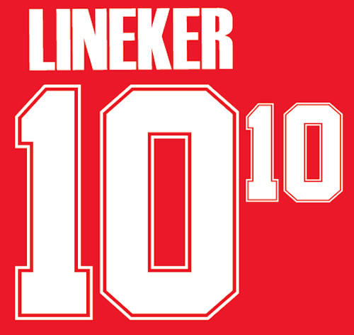 England lineker nameset - england,