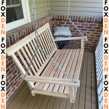 2 Seater Wooden Swing Chair