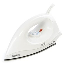 HomeLife ''Coral X-15'' 1200w Dry Iron - Non-Stick Soleplate - White E7051