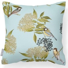 Luxury Outdoor Waterproof Garden Filled Cushion Bird On Elderflower Many Colours