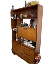 1960s teak shelves room - /,