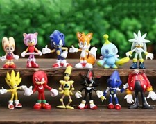 Mini Sonic Figurines Lot Of 12