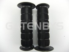 Motorcycle Handlebar Grips Retro Vintage Ribbed Fits Kawasaki KH250 400 Kz1000
