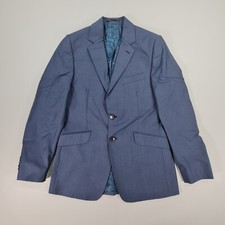 DUCHAMP Mens Suit Jacket Navy Blue 38 R Wool Mohair Blazer Single Blazer