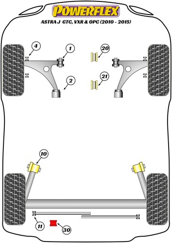 Powerflex rear bush kit - rear,