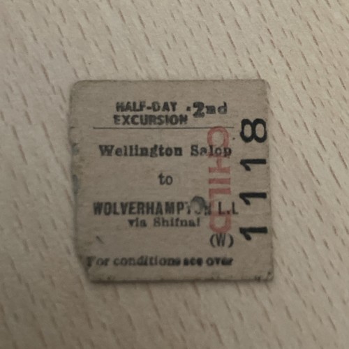 Half railway ticket - , (